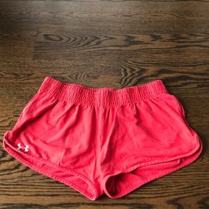 hot pink shorts from under armour